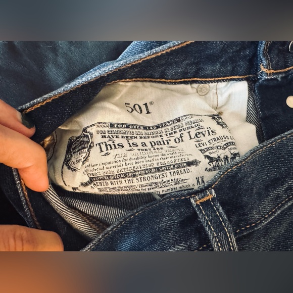 501 Levi's Premium Blue Denim - Picture 3 of 5